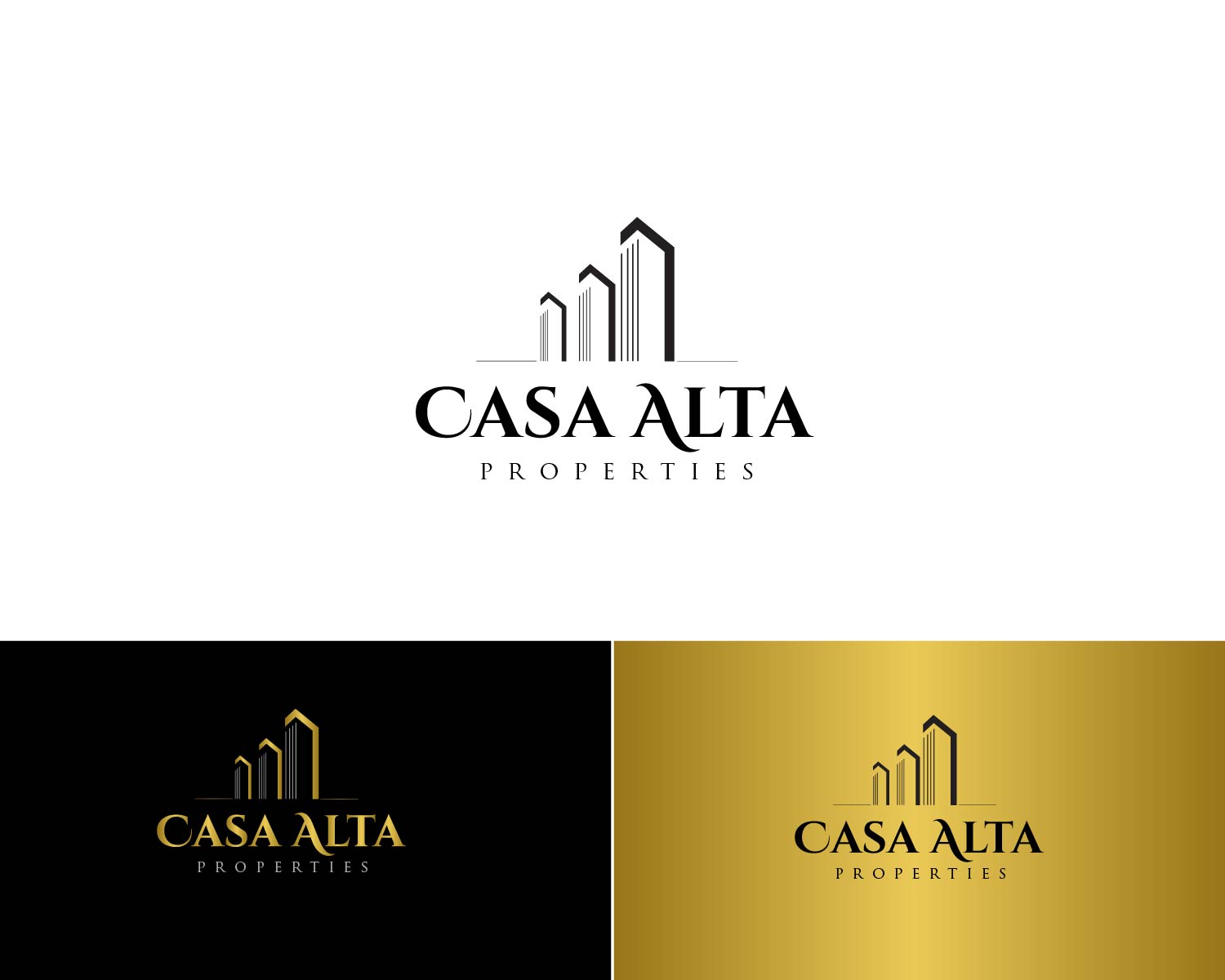 Logo Design entry 1908929 submitted by JBsign to the Logo Design for Casa Alta Properties run by Casa Alta Properties