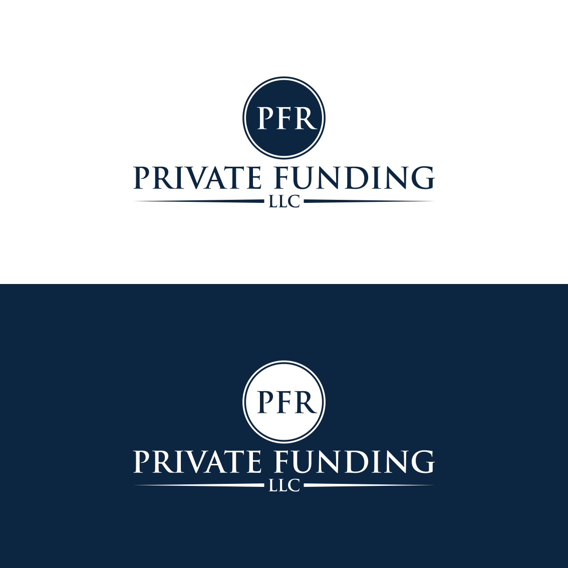 Logo Design entry 1909929 submitted by teponk to the Logo Design for PFR Private Funding LLc run by pfrinvest 
