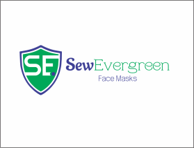 Logo Design Entry 1919905 submitted by @KaranDevol to the contest for SewEvergreen Face Masks run by SewEvergreen