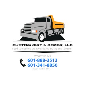 Graphic Design entry 1922275 submitted by prithbi to the Graphic Design for Custom Dirt & Dozer, LLC run by leshamotes