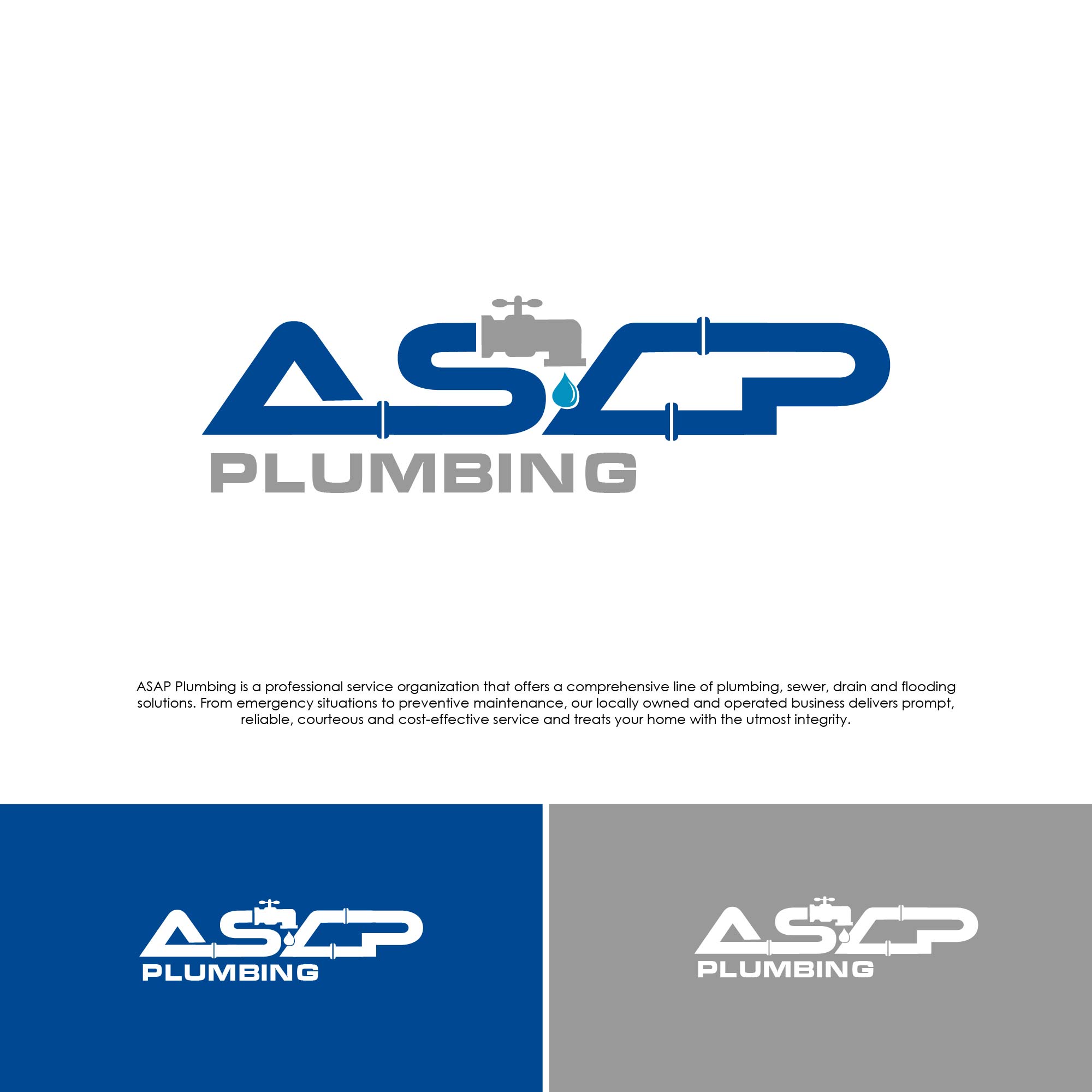 Logo Design entry 1926826 submitted by agunglogo to the Logo Design for ASAP Plumbing run by KKitchen