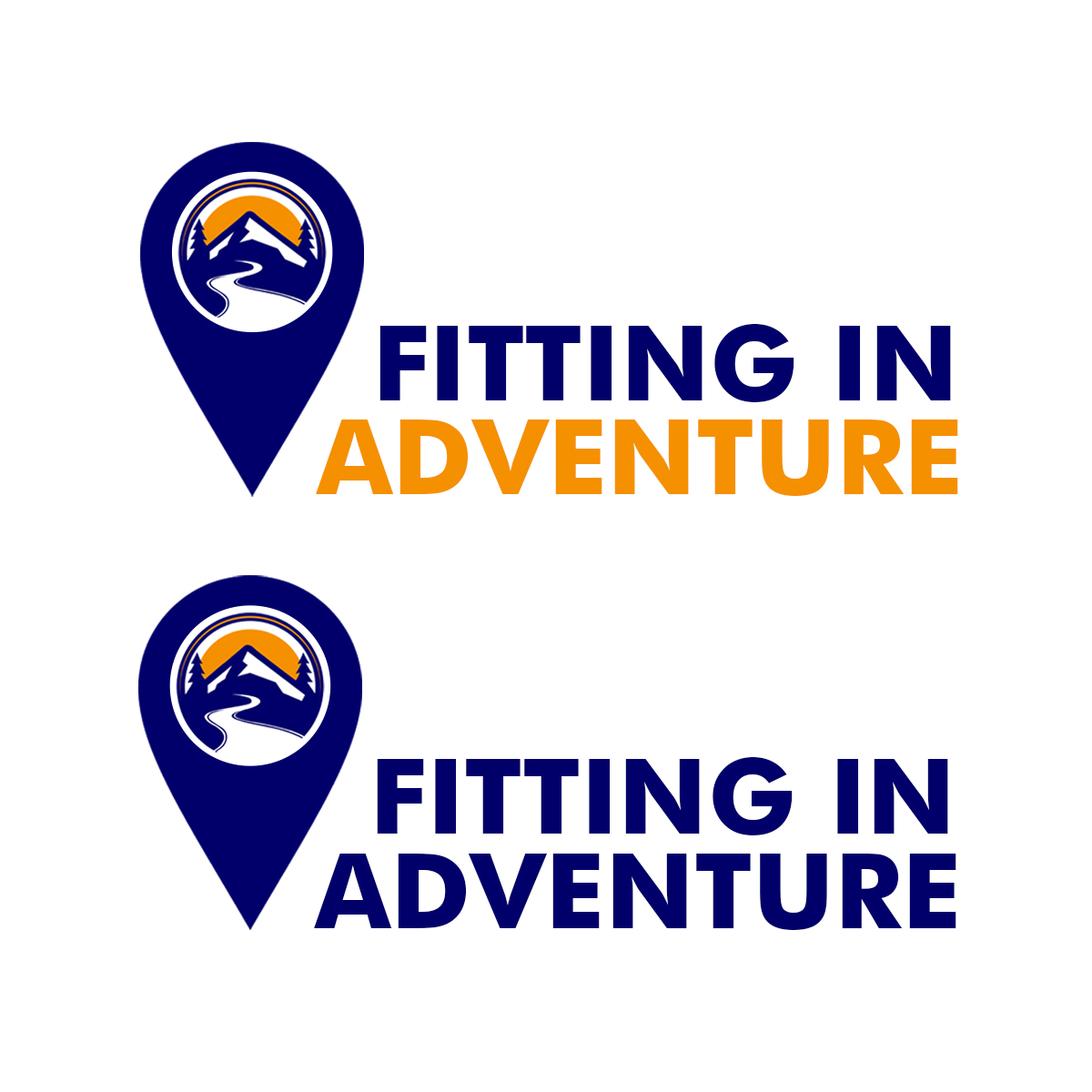 Logo Design entry 1929242 submitted by Pendejo to the Logo Design for Fitting in Adventure  run by angelamdiloreto