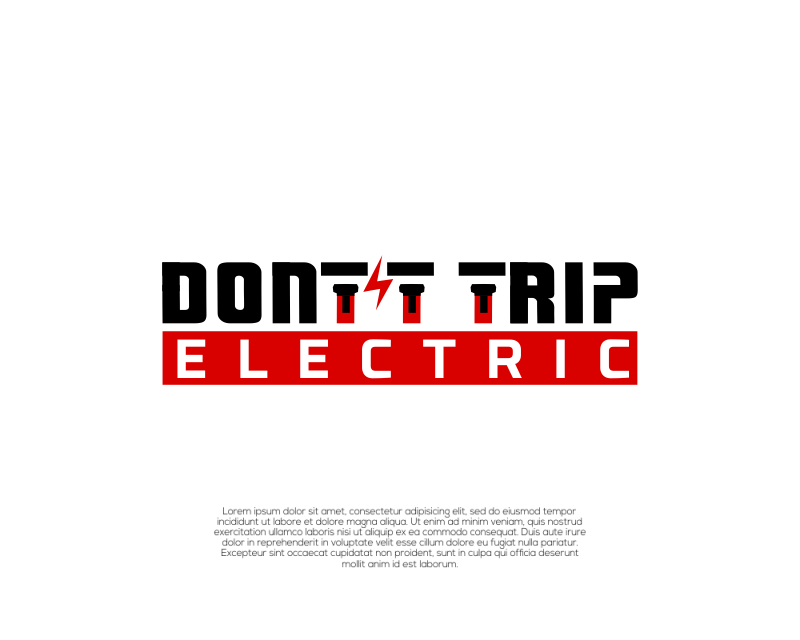 Logo Design entry 1929365 submitted by SATRI to the Logo Design for Don't Trip Electric run by DavidGaray