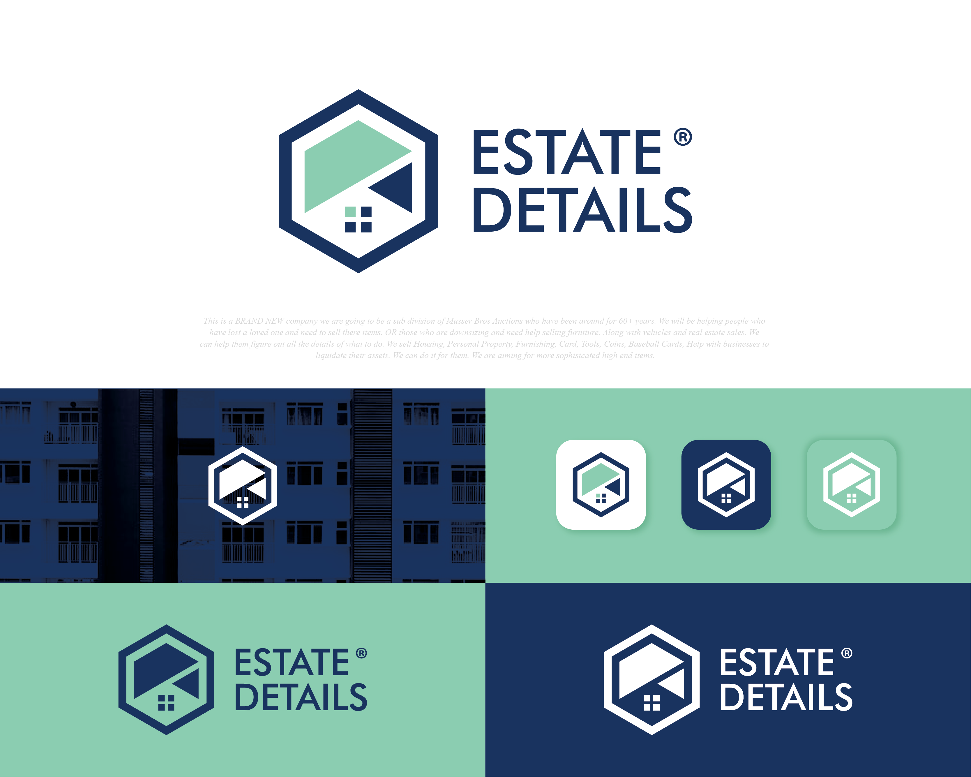 Logo Design entry 1940128 submitted by azimi11adam to the Logo Design for Estate Details run by jamusser