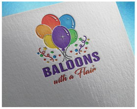 Logo Design entry 1941553 submitted by Dhanvi to the Logo Design for Balloons with a Flair! run by balloonswithaflair