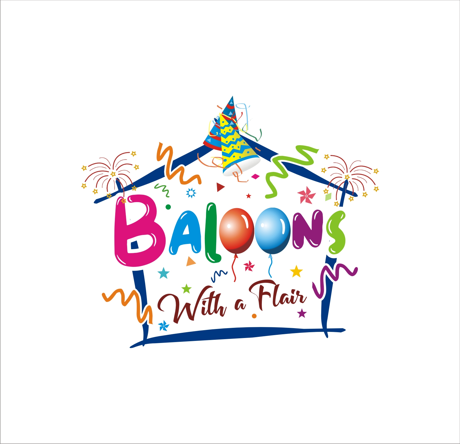 Logo Design entry 1941579 submitted by earthindore to the Logo Design for Balloons with a Flair! run by balloonswithaflair