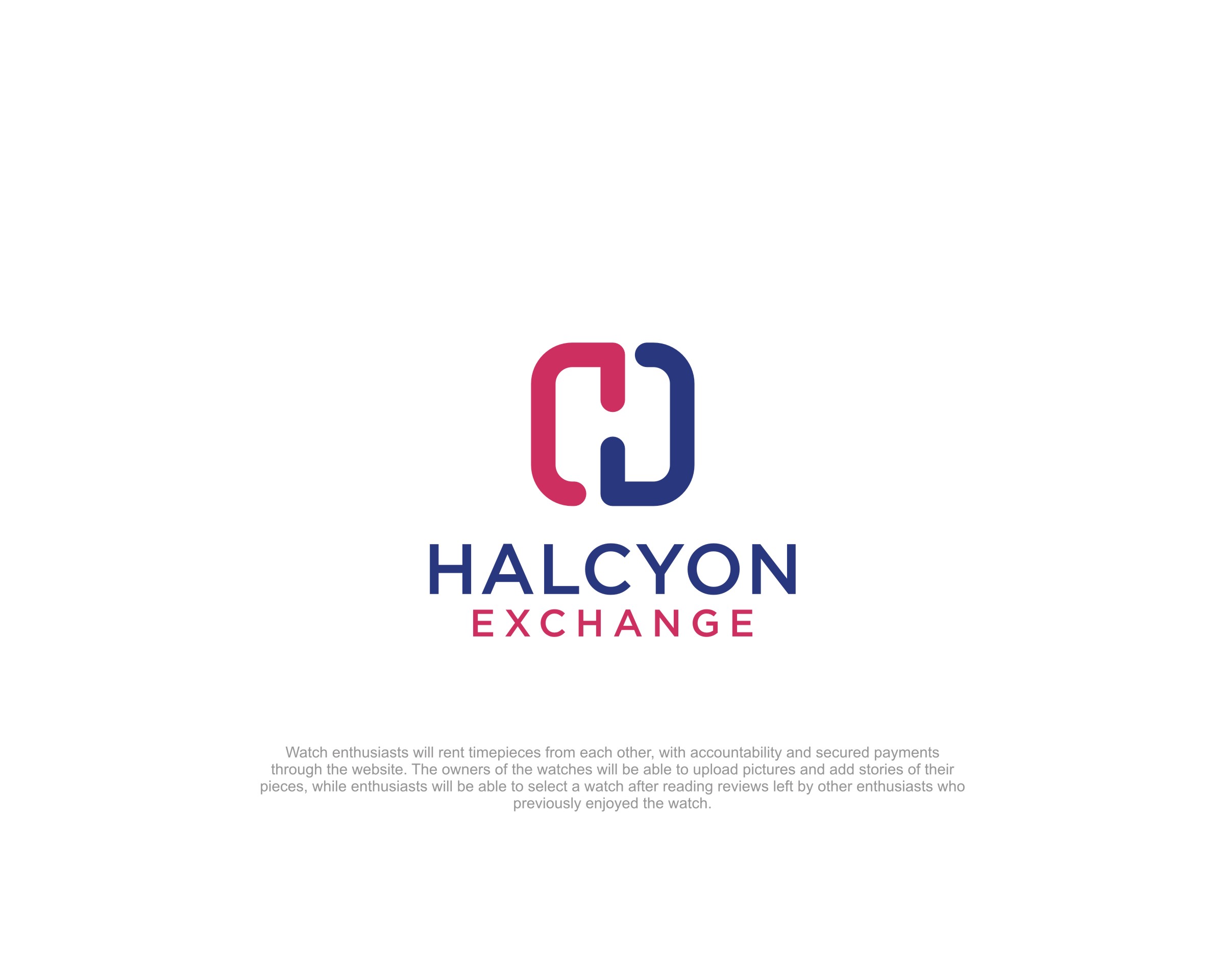 Logo Design entry 1948643 submitted by abdol kh to the Logo Design for Halcyon Exchange or Halcyon Ex run by halcyonex