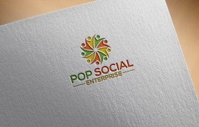 Logo Design entry 1949476 submitted by makrufi to the Logo Design for POP Social Enterprise run by POPSocialEnterprise