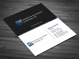 Business Card & Stationery Design entry 1951575 submitted by skyford412 to the Business Card & Stationery Design for KJ Injury & Accident Lawyers, PC run by kjlawyers