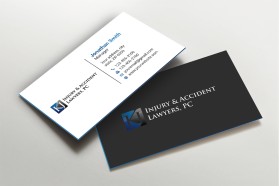 Business Card & Stationery Design Entry 1951583 submitted by Imagine Design to the contest for KJ Injury & Accident Lawyers, PC run by kjlawyers