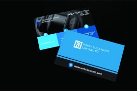 Business Card & Stationery Design Entry 1951636 submitted by adamcore to the contest for KJ Injury & Accident Lawyers, PC run by kjlawyers