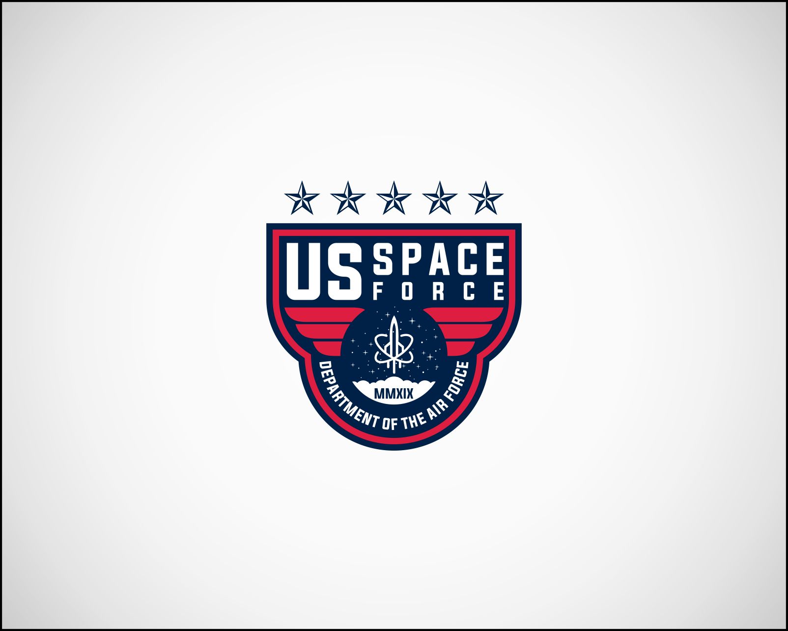 Logo Design entry 1951999 submitted by Deeban2016 to the Logo Design for Official Hatchwise Contest- Redesign the US Space Force Logo run by batman2