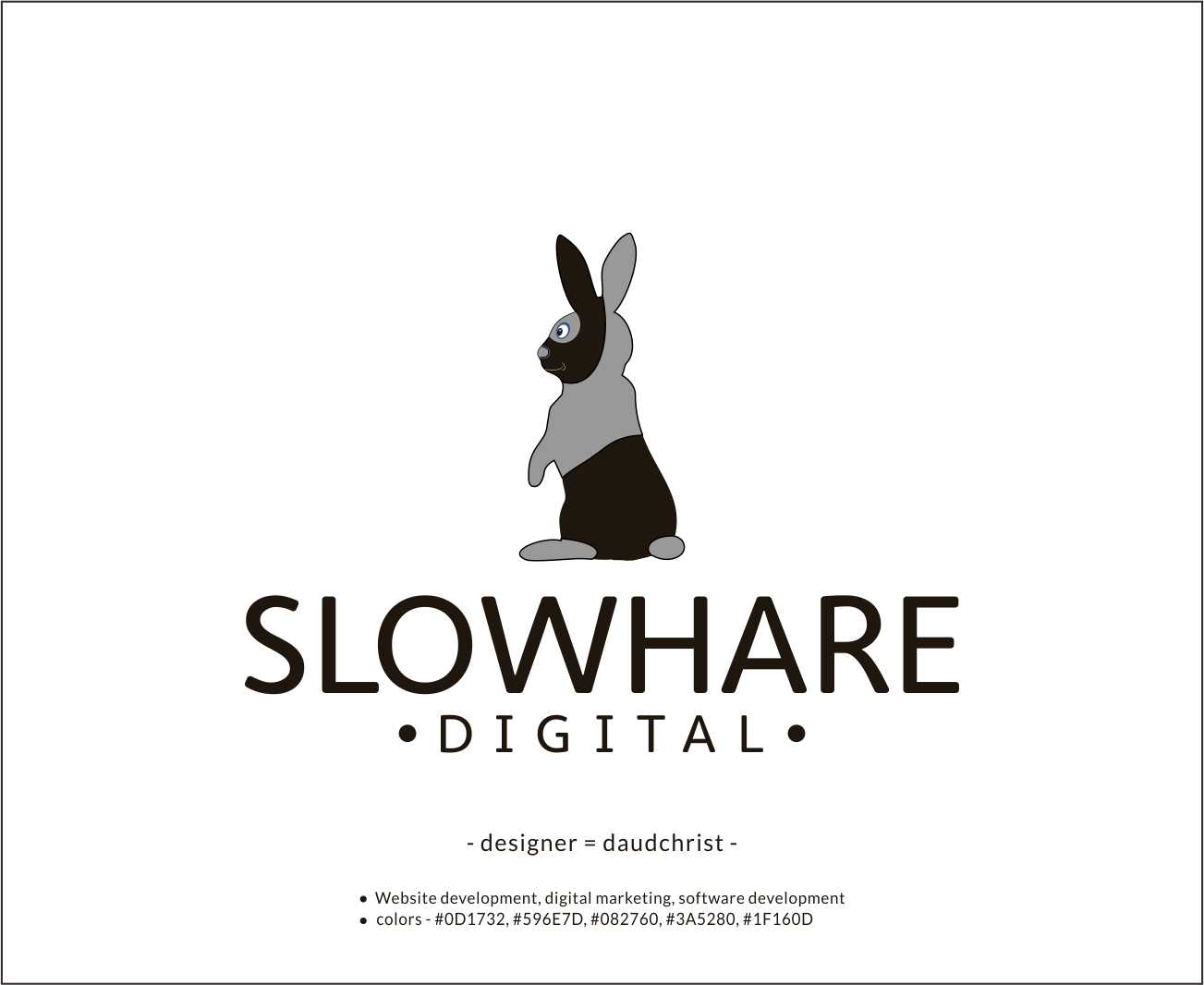 Logo Design entry 1958605 submitted by daudchrist to the Logo Design for Slowhare Digital run by nelsondalvarez