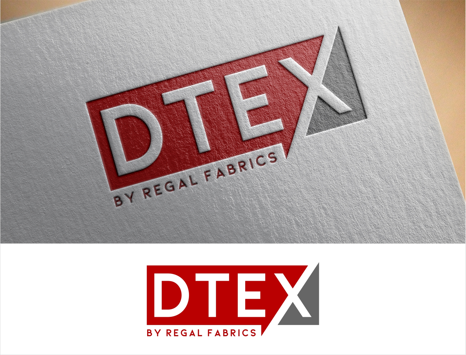 Logo Design entry 1965499 submitted by beckydsgn to the Logo Design for Dtex by Regal OR Dtex by Regal Fabrics run by skahan54