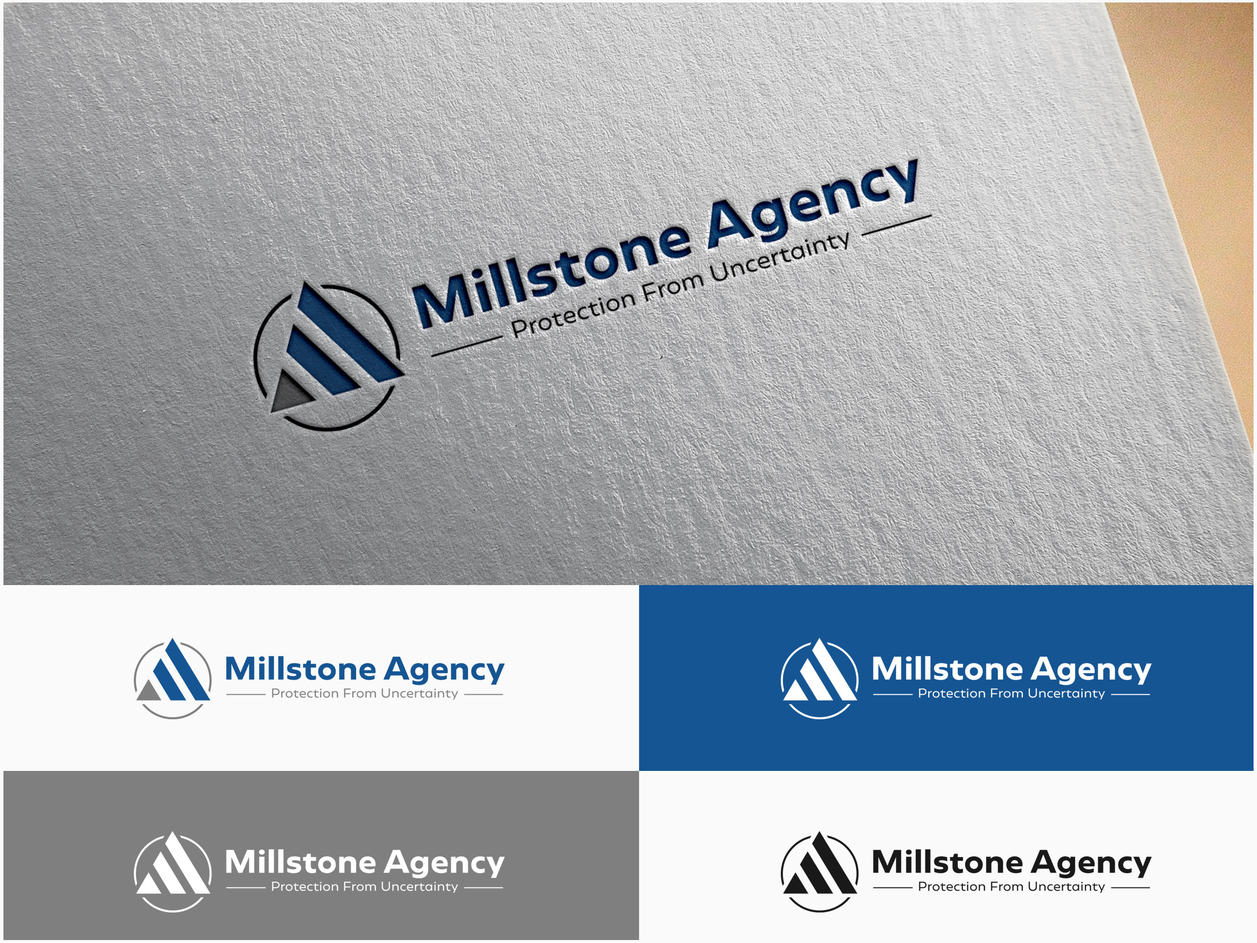 Logo Design entry 1967343 submitted by Sanadesigns to the Logo Design for Millstone Agency run by Bennets3