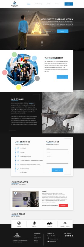 Web Design entry 1970703 submitted by saima4583 to the Web Design for Warriors Within run by warriorswithin