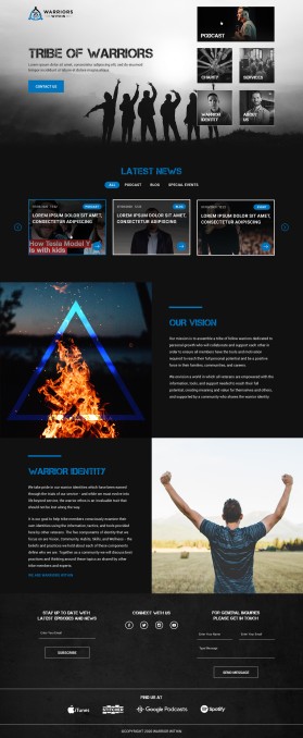 Web Design Entry 1970741 submitted by Rehan to the contest for Warriors Within run by warriorswithin