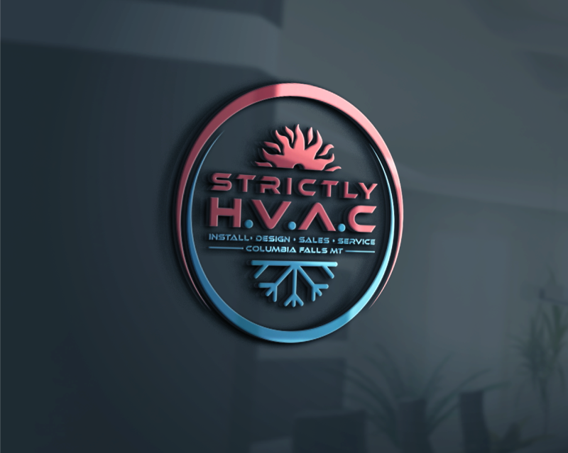 Logo Design entry 1980307 submitted by seropah_ to the Logo Design for Strictly H.V.A.C run by Zeremym