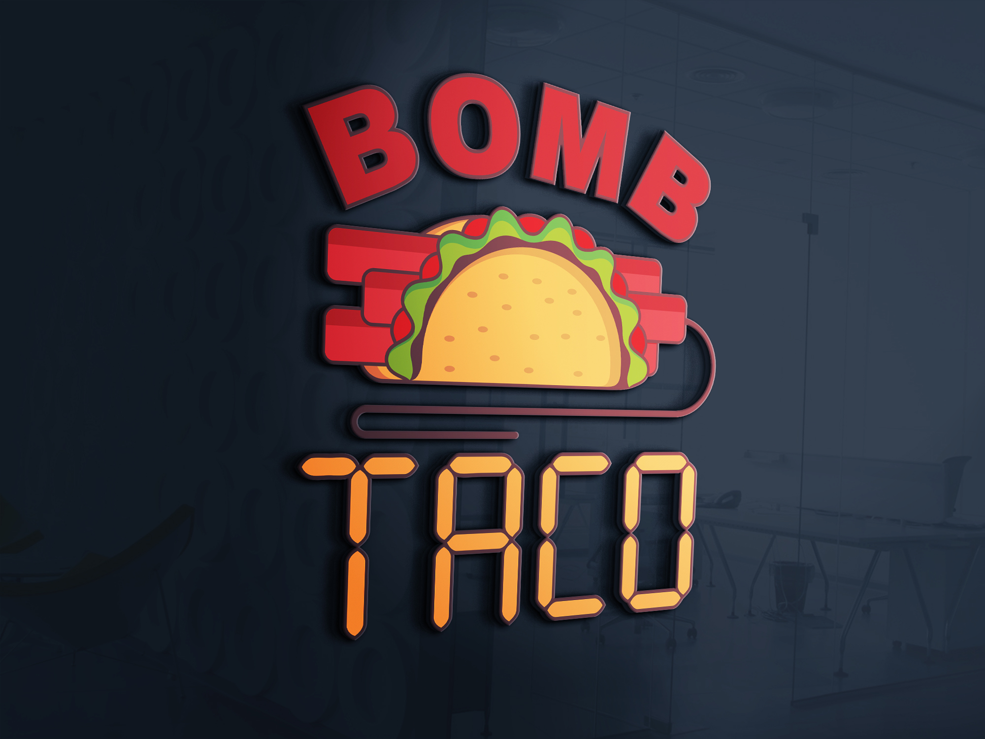 Logo Design entry 1981952 submitted by makrufi to the Logo Design for Bomb Taco run by jeff@iedfx.com