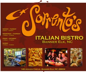 Logo Design entry 1984321 submitted by plexdesign to the Logo Design for http://bannerelkvillage.com/sorrentos-italian-bistro/ run by Vcogdill