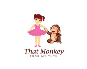 Graphic Design entry 1984534 submitted by plexdesign to the Graphic Design for That Monkey Took My Tutu (children's book character) run by imthat1guy
