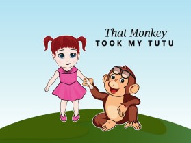 Graphic Design entry 1984538 submitted by trihandaka to the Graphic Design for That Monkey Took My Tutu (children's book character) run by imthat1guy