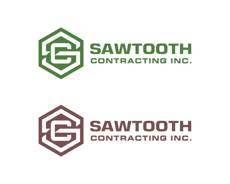 Logo Design entry 1985593 submitted by artsword to the Logo Design for Sawtooth Contracting Inc run by jlcrowley2