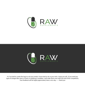 Logo Design entry 1998097 submitted by ENVIRON to the Logo Design for Raw Supplements run by outcastdistro