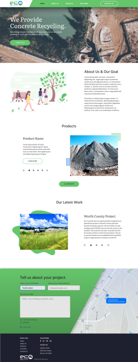 Web Design entry 2017137 submitted by webwinner to the Web Design for Eco Recycling Group run by cbullington
