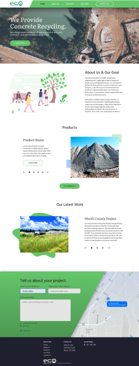 Web Design entry 2017138 submitted by TheAdamPerson to the Web Design for Eco Recycling Group run by cbullington