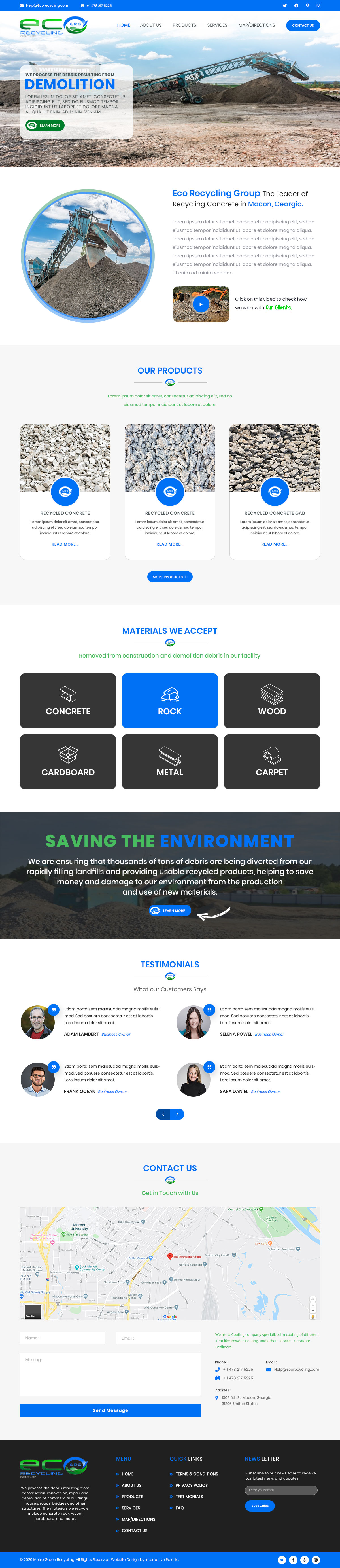 Web Design entry 2017147 submitted by hustlermen to the Web Design for Eco Recycling Group run by cbullington