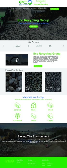 Web Design entry 2017169 submitted by parasfindoriya to the Web Design for Eco Recycling Group run by cbullington