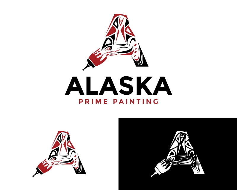 Logo Design entry 2023410 submitted by FebrianAdi to the Logo Design for Alaska Prime Painting run by misterreeves
