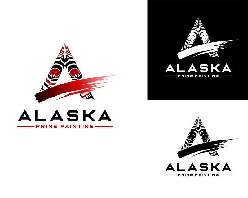 Logo Design entry 2023514 submitted by Jagad Langitan to the Logo Design for Alaska Prime Painting run by misterreeves