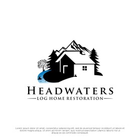 Logo Design entry 2032271 submitted by Milos 1807 to the Logo Design for Headwaters Log Home Restoration run by rcmichel18 