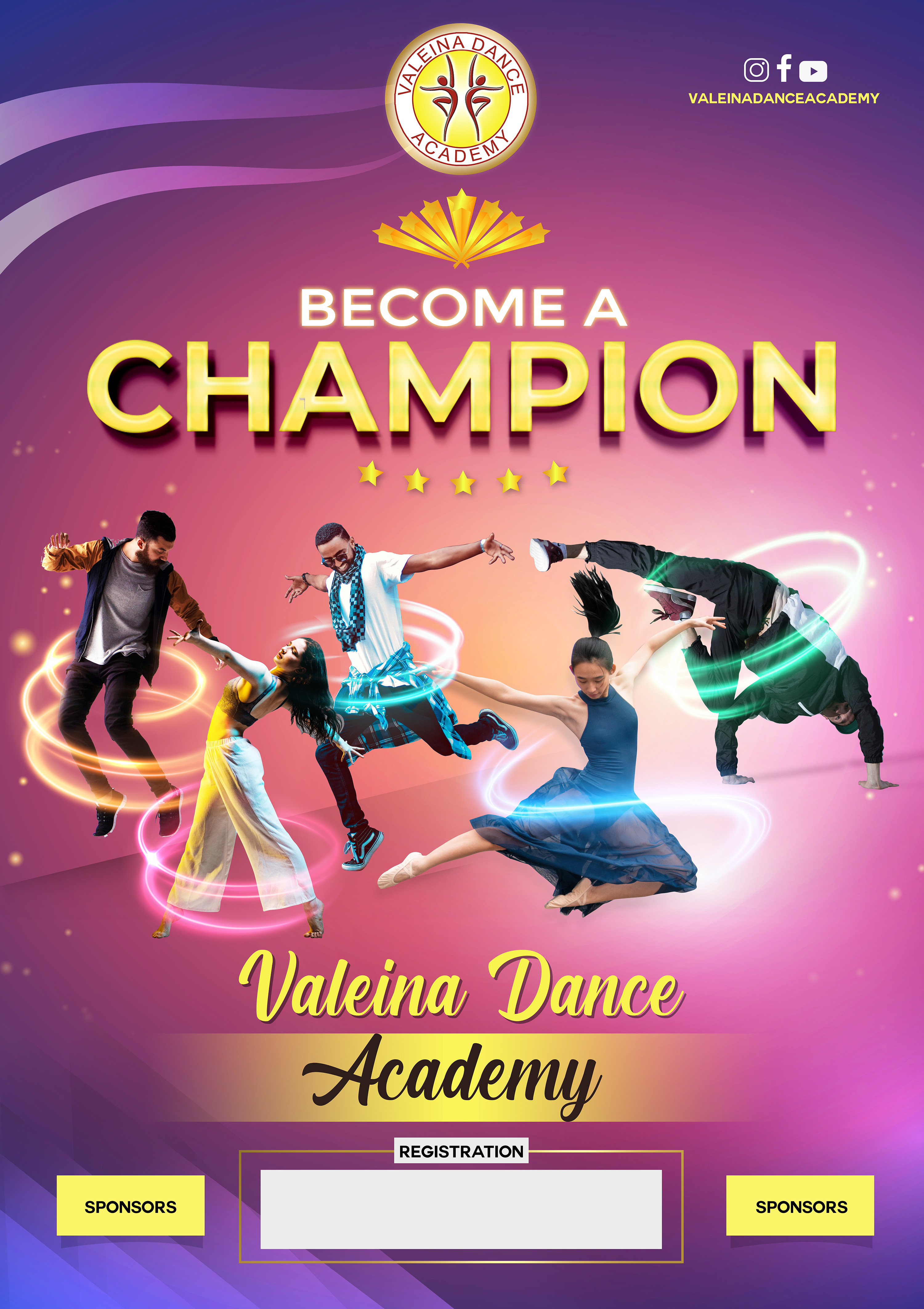 Graphic Design entry 2040682 submitted by akosifrickz to the Graphic Design for Valeina Dance Academy run by sjost111