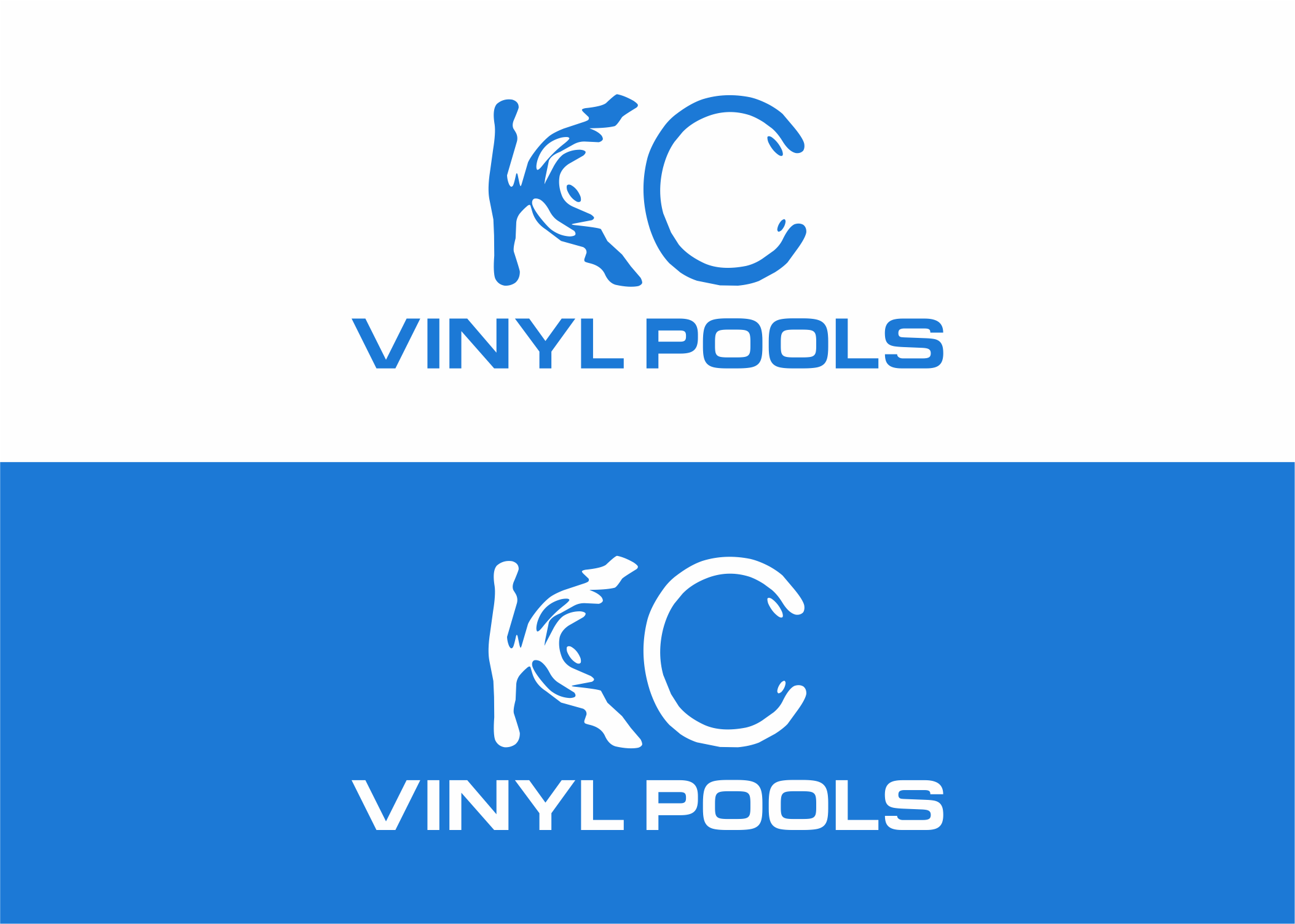 Logo Design entry 2043717 submitted by SawDesigns to the Logo Design for KC Vinyl Pools run by aarontfloyd