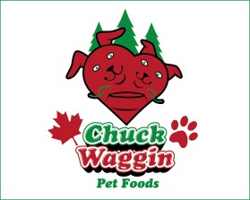 Logo Design Entry 2043805 submitted by sirtwo to the contest for Chuck Waggin Pet Foods     chuckwaggin.ca run by chuckwaggin
