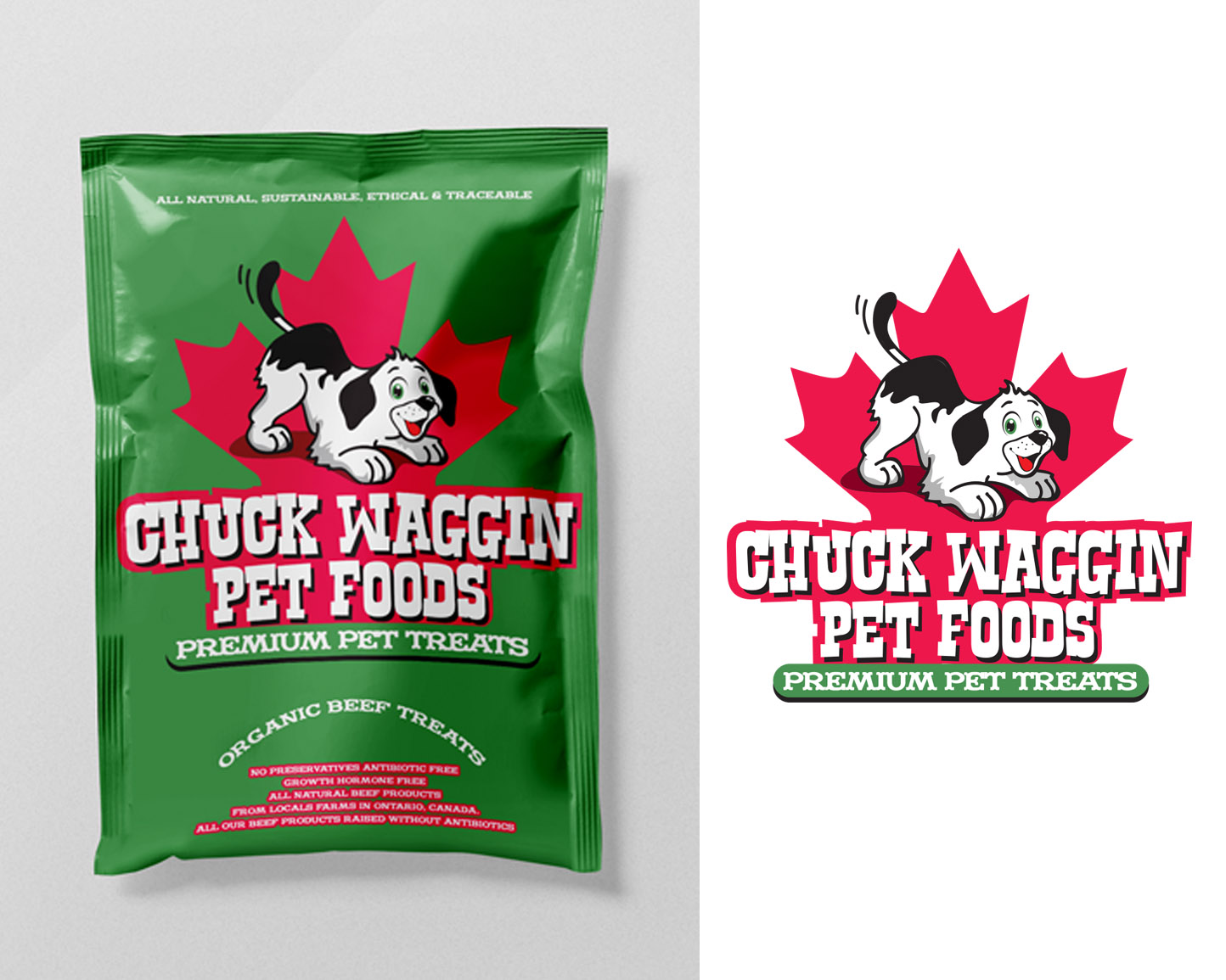 Logo Design entry 2043869 submitted by quimcey to the Logo Design for Chuck Waggin Pet Foods     chuckwaggin.ca run by chuckwaggin