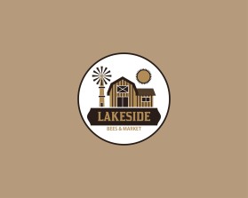 Logo Design Entry 2045807 submitted by Deven G to the contest for Lakeside Bees & Market run by majlsander