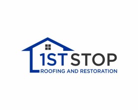 Logo Design entry 2058997 submitted by Pain Design to the Logo Design for 1st Stop Roofing and Restoration run by yurisnell