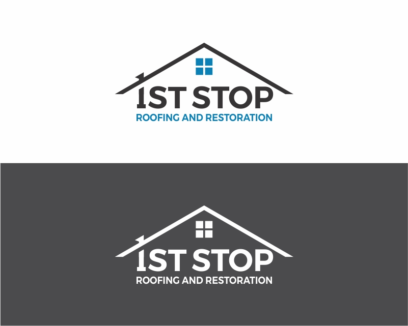 Logo Design entry 2059074 submitted by azaya to the Logo Design for 1st Stop Roofing and Restoration run by yurisnell