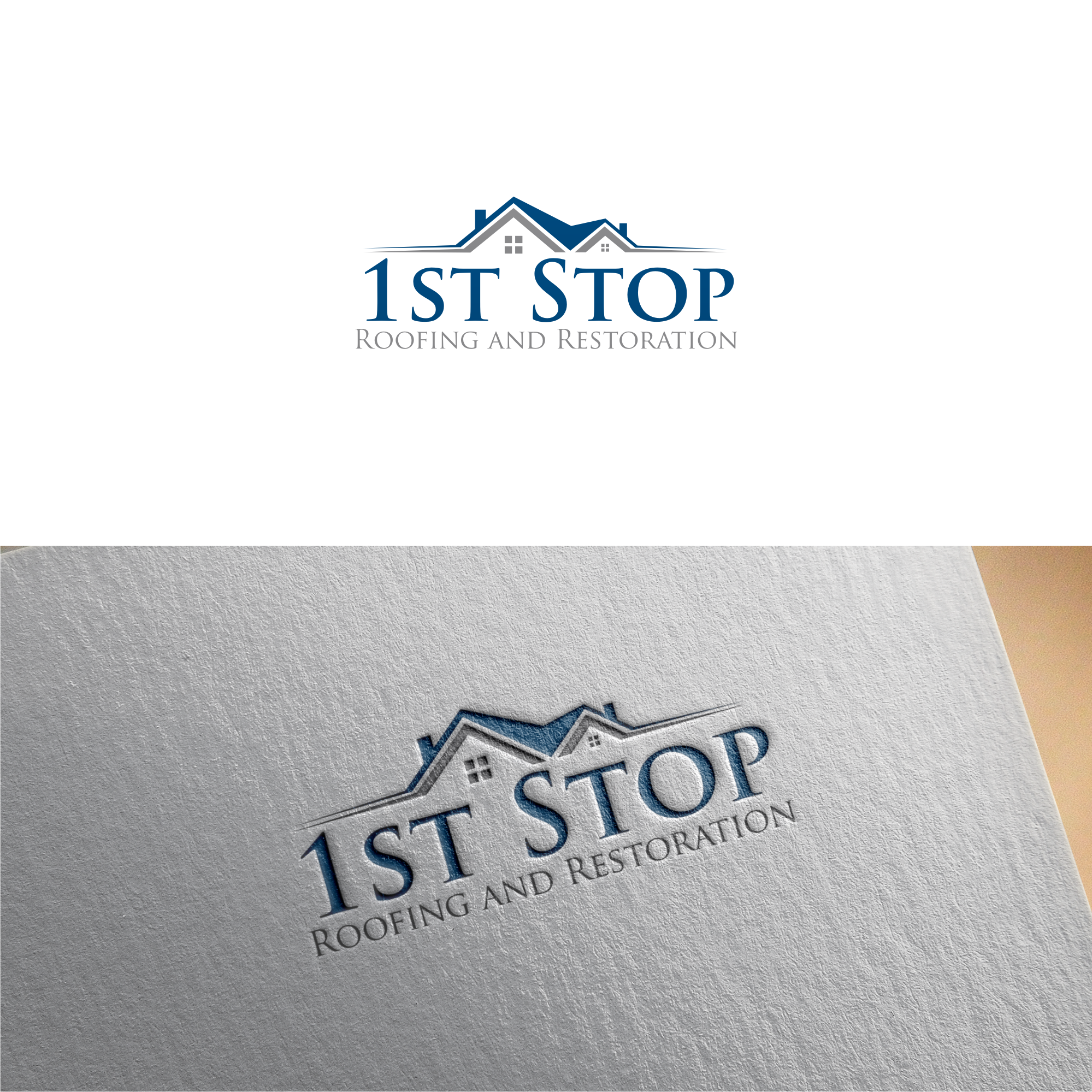 Logo Design entry 2059030 submitted by kanby A to the Logo Design for 1st Stop Roofing and Restoration run by yurisnell