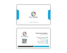 Business Card & Stationery Design Entry 2064853 submitted by Deven G to the contest for Better Together run by Francesco Messina