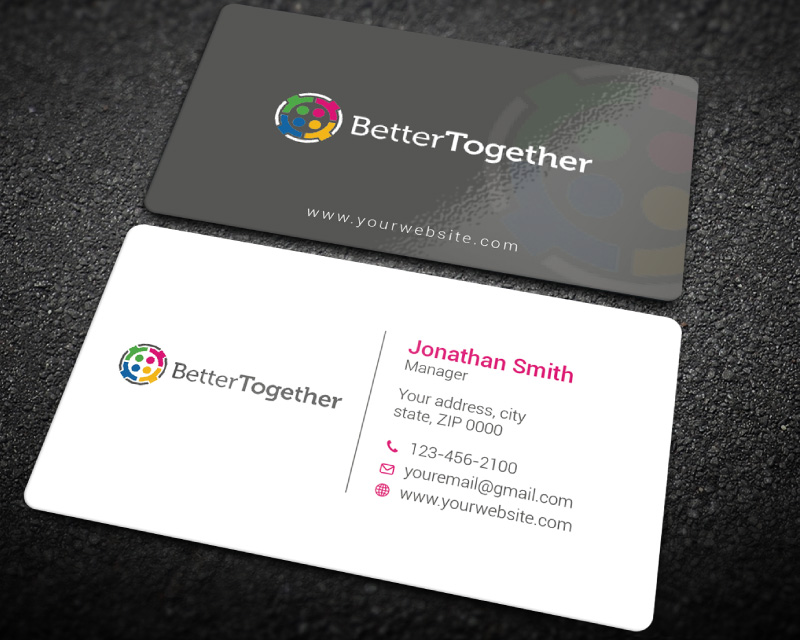 Business Card & Stationery Design entry 2064907 submitted by Amit1991 to the Business Card & Stationery Design for Better Together run by Francesco Messina