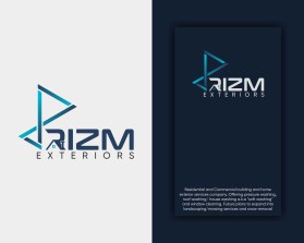Logo Design Entry 2066838 submitted by Pain Design to the contest for Prizm Exteriors run by thendrzak