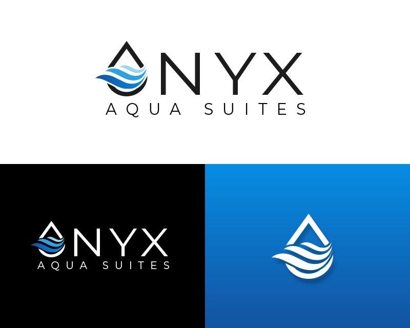 Logo Design entry 2074930 submitted by PKnBranding to the Logo Design for Onyx Aqua Suites  run by HoustonRoose