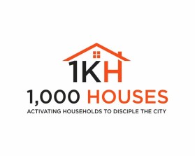 Logo Design entry 2076358 submitted by metro25 to the Logo Design for 1,000 Houses (1KH) run by greenball