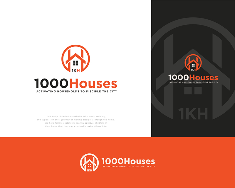 Logo Design entry 2076441 submitted by FERGUN to the Logo Design for 1,000 Houses (1KH) run by greenball
