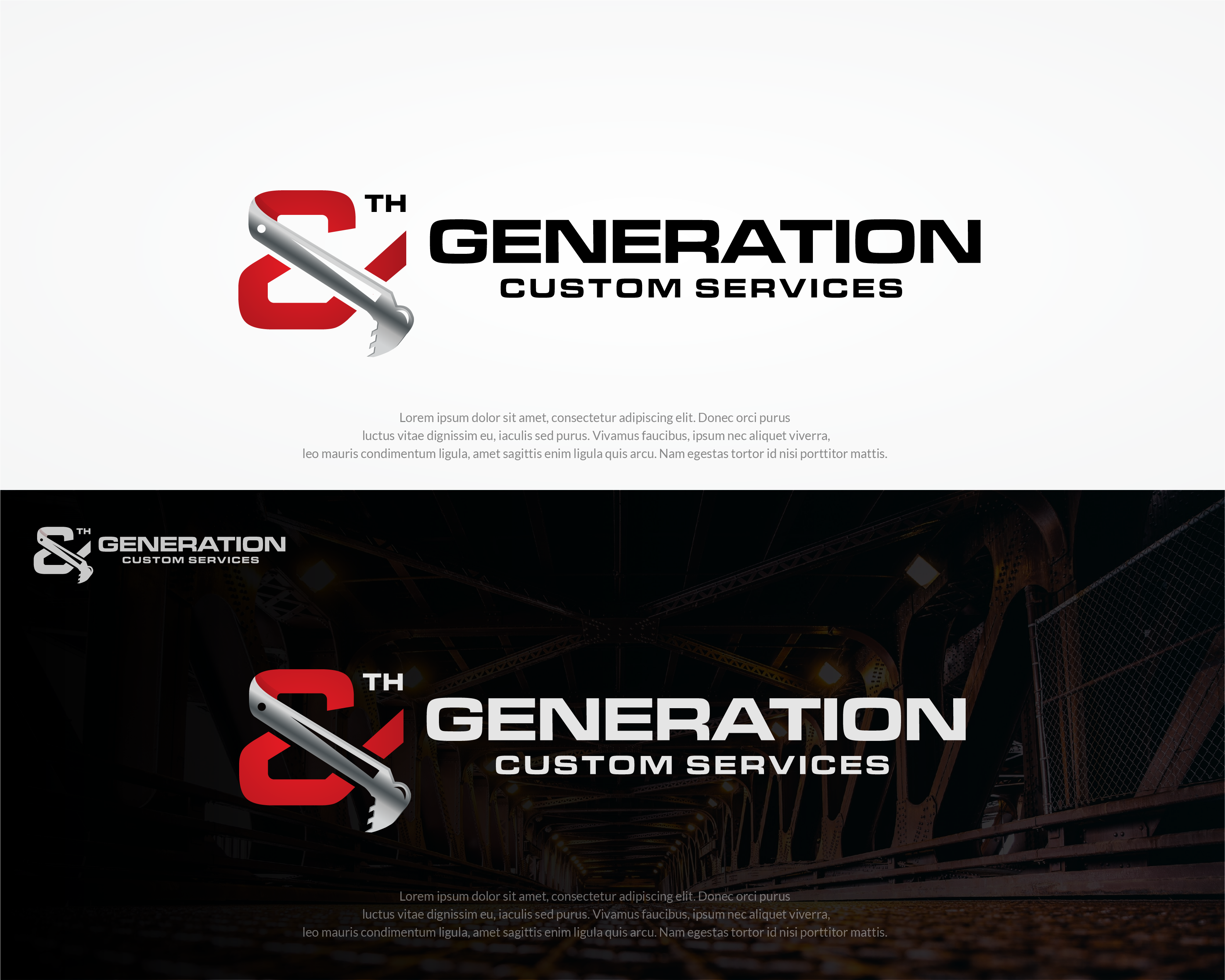 Logo Design entry 2077000 submitted by dhanny09 to the Logo Design for 8th generation custom services  run by Reedreed327